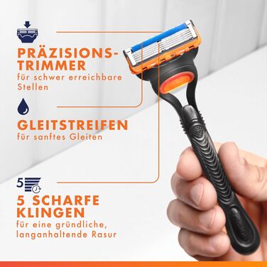 Смінні леза для чоловічої бритви Gillette Fusion 5, 20 шт, помаранчеві