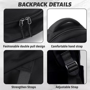 Шкільний рюкзак для дівчаток та хлопців підлітків, рюкзак для жінок та чоловіків, рюкзак для ноутбука 15,6 дюймів, повсякденний туристичний рюкзак, водонепроникний рюкзак, рюкзак для коледжу (#2 Чорний-a)