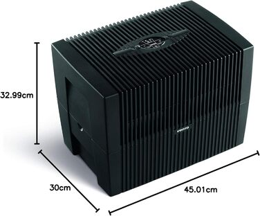 Зволожувач повітря Venta Luftbefeuchter LW25 Comfort Plus: тиха робота 24 дБ, 3 Вт, холодний випар, 7 л, до 45 м², авто, нічний режим, функція аромадифузора, колір білий