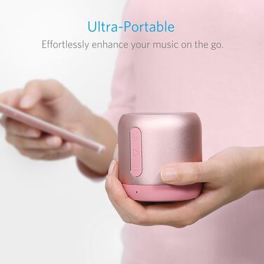 Портативна Bluetooth колонка Anker Soundcore Mini, рожева: 15 годин відтворення, FM радіо, потужний бас