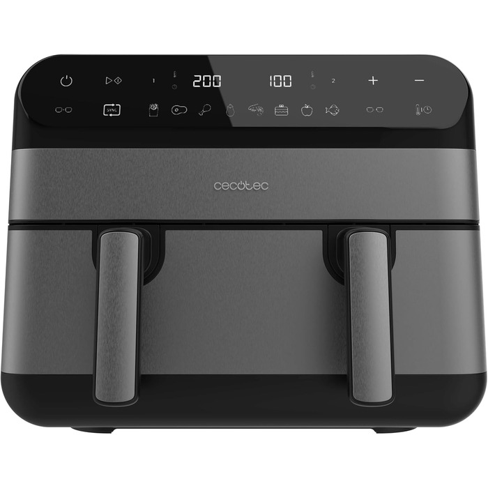 Фритюрниця Cecotec Cecofry Advance 9000 Window 9л з оглядовим вікном та двома зонами