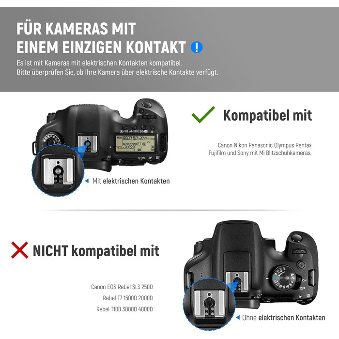 NEEWER TT560 Speedlite: Сумісна спалах для Canon, Sony, Nikon, Panasonic, Olympus, Pentax та інших DSLR камер