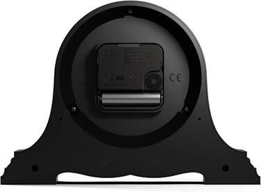 JONES CLOCKS® Speakeasy Table Clock | Classic Napoleon Hat Design | Black | Contemporary classic style for desk, table, shelf, or nightstand