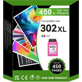 Кольоровий картридж SUNPRINTZ 302XL для принтерів HP DeskJet 2130 3630 3636, Envy 4520 4524 4525, OfficeJet 3830 3831 5230, сумісний