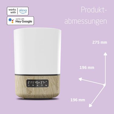 Зволожувач повітря Maxi-Cosi Breathe для дітей, розумний дитячий зволожувач, дитячий небулайзер з маслом, сумісний з Alexa та Google Assistant