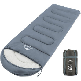 Naturehike Sleeping Bag with Hood - Camping Blanket Sleeping Bag - Lightweight & Comfortable - Ideal for Outdoor Adventures & Travel - Marine Blue (7~11°C)