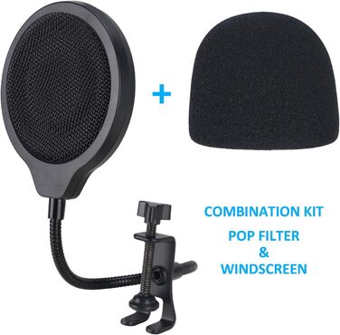 Тримач мікрофона YOUSHARES для Razer Seiren Mini та V3 Mini - професійний кріплення з поп-фільтром та вітрозахистом для геймінгу, стрімінгу та подкастингу