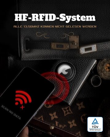 Портмоне DODENSHA® MagSnap для чоловіків з RFID захистом та відділенням для AirTag® I Кредитниця для 10+ карток I Портмоне з монетницею I (Чорний)