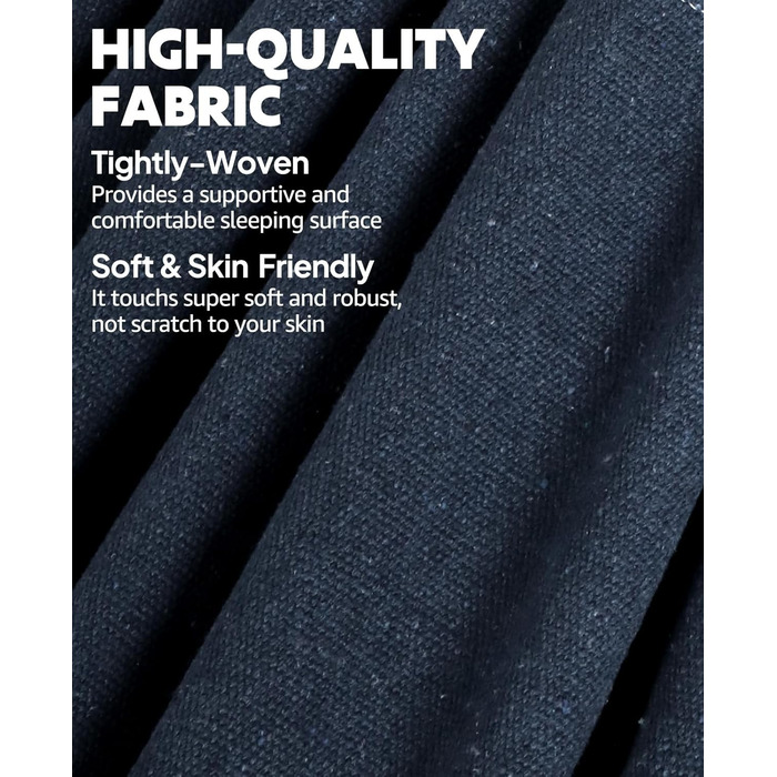 Гніздо-гамак Chihee з бавовни, 300x150 см, для кемпінгу, до 300 кг, з подушкою та стропами