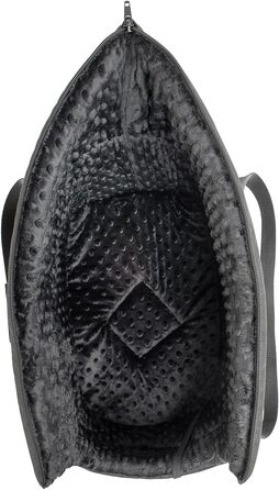 Сумка-переноска для собак та котів | Сумка на плече для тварин з гумкою та карабіном | до 15 кг | Матеріал: еко-замша (Velvet) | Розмір: L (42 x 29 x 33 см) | Чорний колір