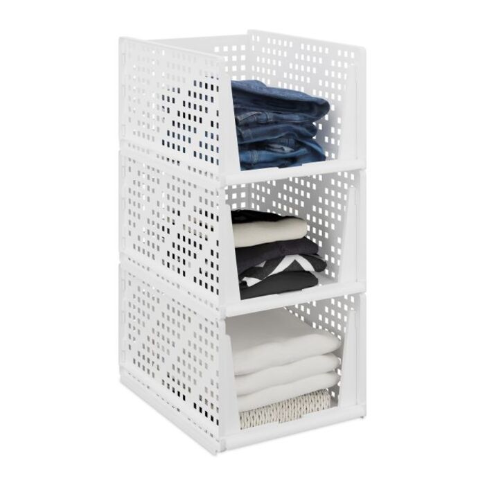 Relaxdays 3-Piece Closet Organizer Set