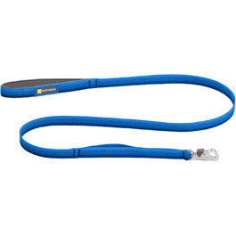 RUFFWEAR Front Lead, lightweight, 1.5 m, strong lead with padded handle and secure swivel Crux-Clip, compact, flat Tubelok webbing (Blue Pool, one size)