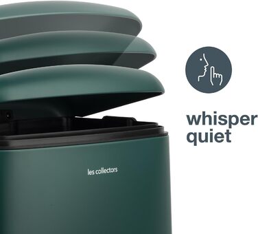 Відро для сміття Les Collectors №712, 30 л, зелене, знімний внутрішній відро, міцне, тихий закриття