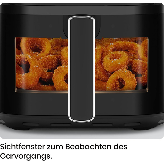 Фритюрниця без олії Chefman Hi-Fry 5.7L з сенсорним керуванням, антипригарне покриття, чорна