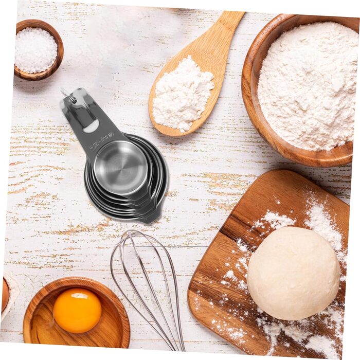 Cieeo Essential Baking Tool Set with 4 Reusable Measuring Cups and a Scale for Accurate Measurements in the Kitchen