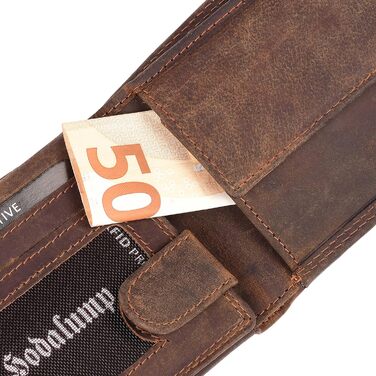 Hodalump Genuine Leather Wallet • Wallet for Women and Men with RFID Protection • Cardholder with Coin Pocket