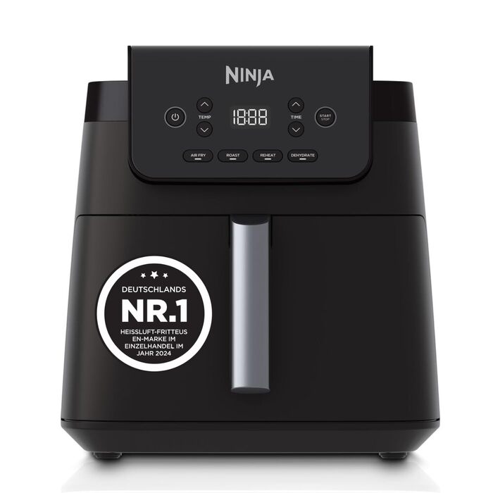 Фритюрниця Ninja AF170EU без олії, 6.2 л, чорна - аерофритюрниця, духовка, дегідратор, підігрів, цифрове керування, антипригарне покриття