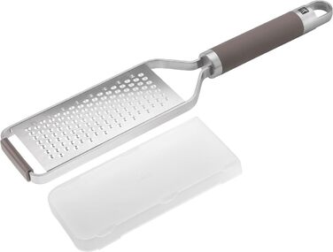 Терка ZWILLING Pro Fein: нержавіюча сталь, 34 см, ергономічна ручка, сірий колір