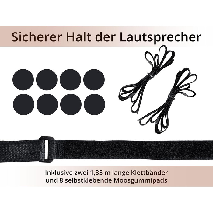 Стійка для колонок Pronomic SLS-282L BK (пара) - Стильний дизайн з 2 скляними панелями, регулювання висоти 73 см, вантажопідйомність 10 кг, приховане кабельне провадження, для моніторів та Hi-Fi апаратури - Чорний колір