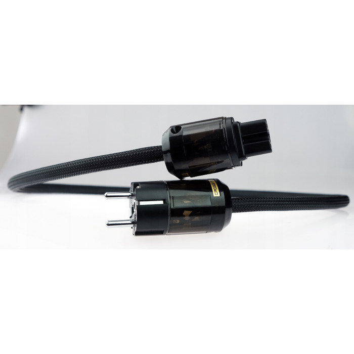 Кабель живлення 230V CROSS-TECH у тканинному обплетенні, 0,75 м