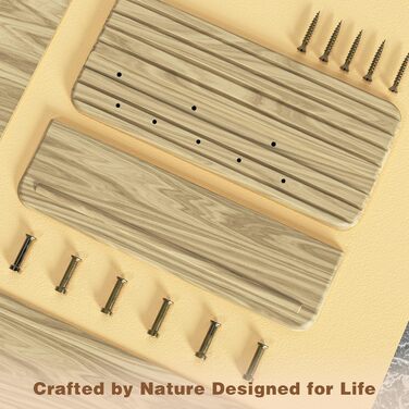 Дерев'яне ключове дошка з полицею та 6 гачками для прихожей, коридору, кухні