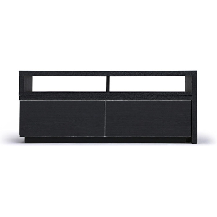 Iris Ohyama TV Furniture, TV Cabinet, TV Stand, TV Wall Mount for screens up to 43 inches, 4 shelves, Extendable, Contemporary, Bedroom, Living Room - TV Cabinet - SAB-100 - White Oak (Black Oak, TV size up to 43 inches, Expandable)