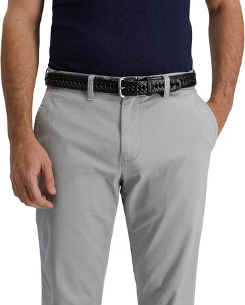 Чоловічий шкіряний ремінь Tommy Hilfiger, плетіння, чорний, розмір M