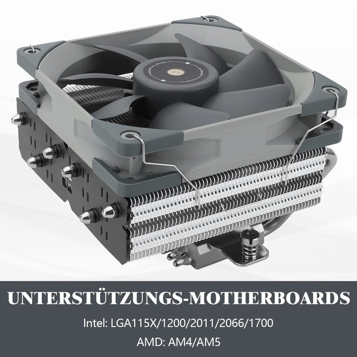 Thermalright SI-100: Повітряний кулер для CPU з 6 теплових трубок, тихий вентилятор TL-E12B PWM, технологія AGHP 3.0, сумісний з AMD AM4/AM5 та Intel 1150/1151/1200/1700/2066