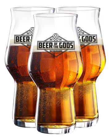 Набір келихів для крафтового пива WACKEN BRAUEREI 3 шт. Stout, IPA, Pale Ale 300/500 мл, придатні для мийки в посудомийній машині