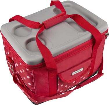 XL Cooler Bag 40 Liters - Insulated Bag Cooler Box Picnic Bag Color Choice (XL red and white polka dot PROMO)