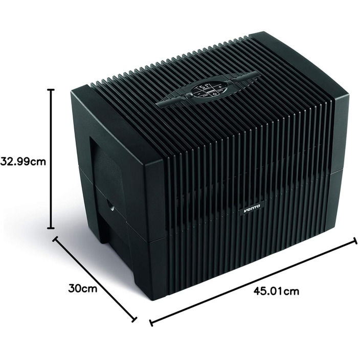 Зволожувач повітря Venta Luftbefeuchter LW25 Comfort Plus: тиха робота 24 дБ, 3 Вт, холодний випар, 7 л, до 45 м², авто, нічний режим, функція аромадифузора, колір білий