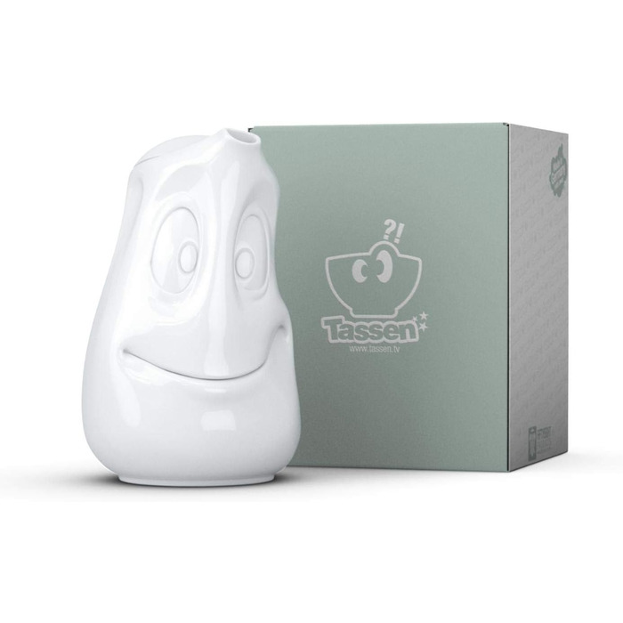Порцеляновий чайник FIFTYEIGHT PRODUCTS Tassen 'Gut drauf', 1200 мл, білий, Німеччина