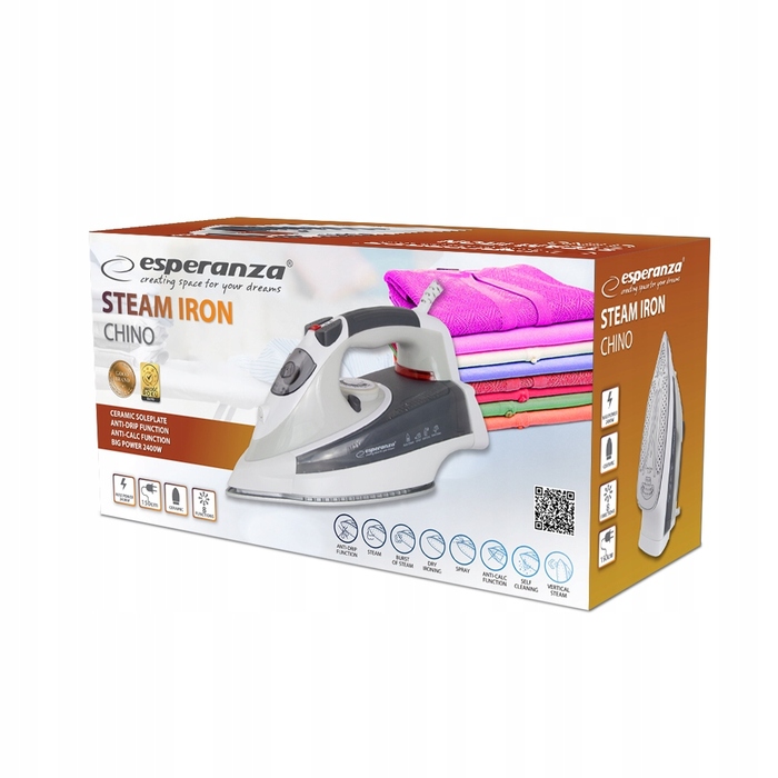 Парова праска Esperanza Chino Ceramic 2400W