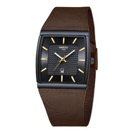 Годинник чоловічий NIBOSI - годинник для чоловіків, кварцовий, аналоговий, водонепроникний, з датою, коричневий, з міцним браслетом з нержавіючої сталі