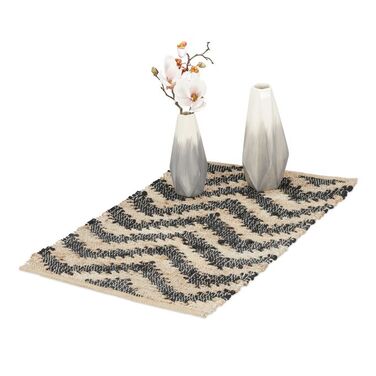 Relaxdays Zigzag Runner Rug, 50 x 80 cm