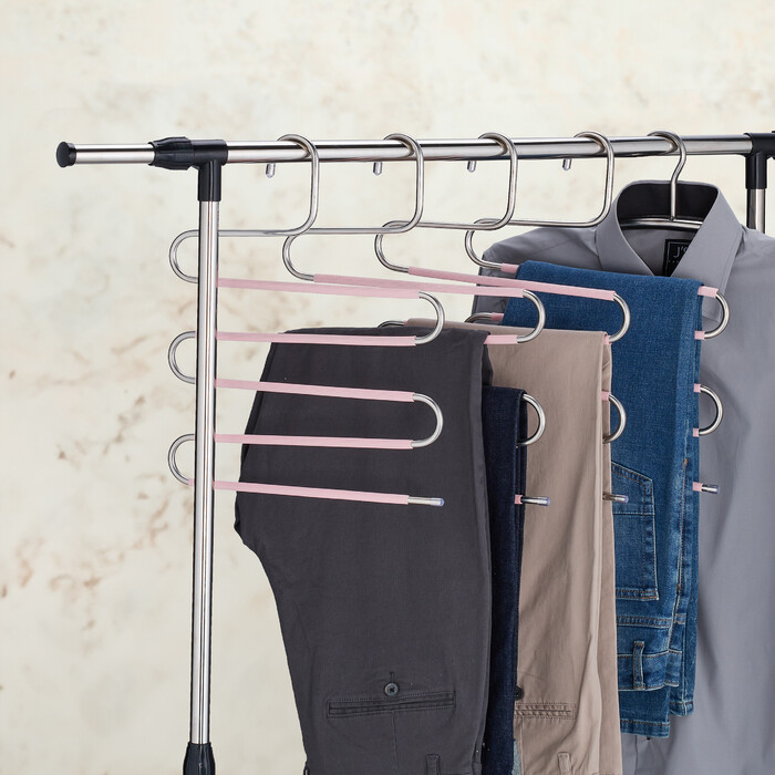 Relaxdays 4-Piece Trouser Hanger Set