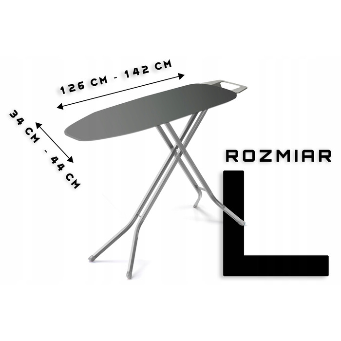Чохол на прасувальну дошку (різні розміри: 130x40, 130x45, 127x43, 143x40 см), 100% бавовна