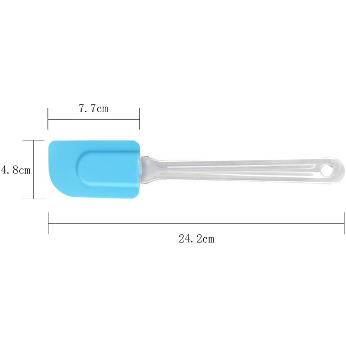 Набір силіконових шпателів Vicloon (4 шт.) для випічки, приготування їжі та змішування, термостійкі, антипригарні, BPA Free
