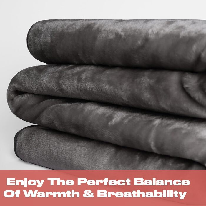 Теплий пухнастий плед DREAMSCENE з штучного хутра, антрацит, 200 x 240 см