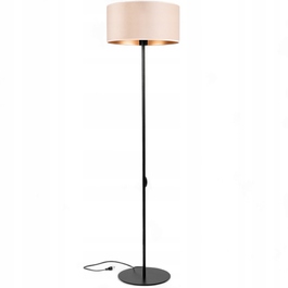 Підлоговий торшер Tornado, велюр, бежево-золотий, 152 см, E27