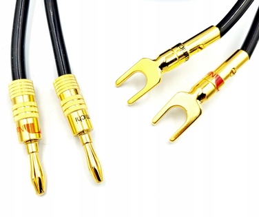 Акустичний кабель NAKAMICHI OFC 2x4мм² з роз'ємами 