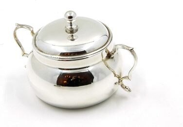 Royal Family Sugar Bowl from Sheffield Silver in contemporary style – the highest quality silver-plated sugar bowl – Sheffield silver