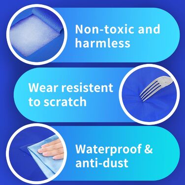 Кühlmatte Nobleza - Самостійно охолоджуючий килимок для собак, котів, цуценят. Розмір 65x50 см, блакитний.