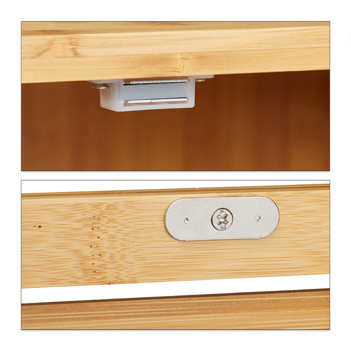 Relaxdays Bamboo Shoe Rack with 7 Tiers