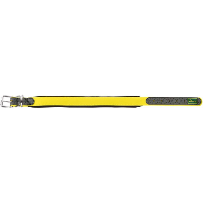 Нашийник для собак HUNTER CONVENIENCE COMFORT, неоновий, 50 см: неопренова підкладка, стійкий до погодних умов, легкий у догляді, для спорту та відпочинку