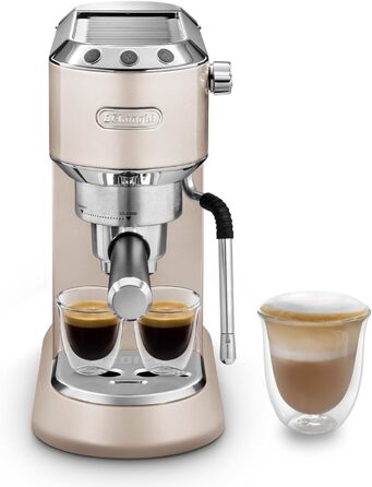 Еспресо-машина De'Longhi Style EC 685.B Dedica + Kit Barista: компактна, з професійним капучинатором, для кави та ESE-капсул