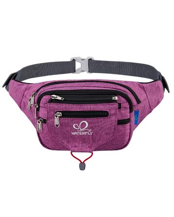 WATERFLY Поясна сумка на пояс для чоловіків та жінок, спортивна, для бігу, фітнесу, подорожей, фіолетова