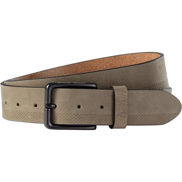 Чоловічий шкіряний ремінь Camel Active з нубуку (3XL, світло-коричневий)