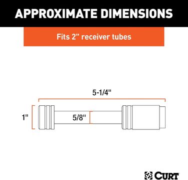 Замок на дишло CURT 23518 для причепа, сталевий