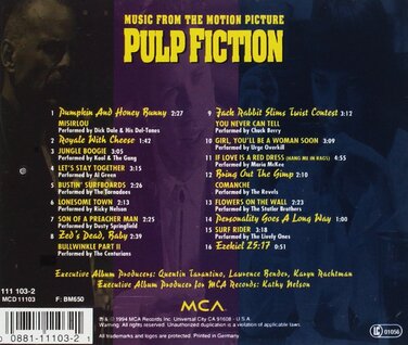Вінілова платівка Pulp Fiction (Back-To-Black) - Оригінальний саундтрек до фільму